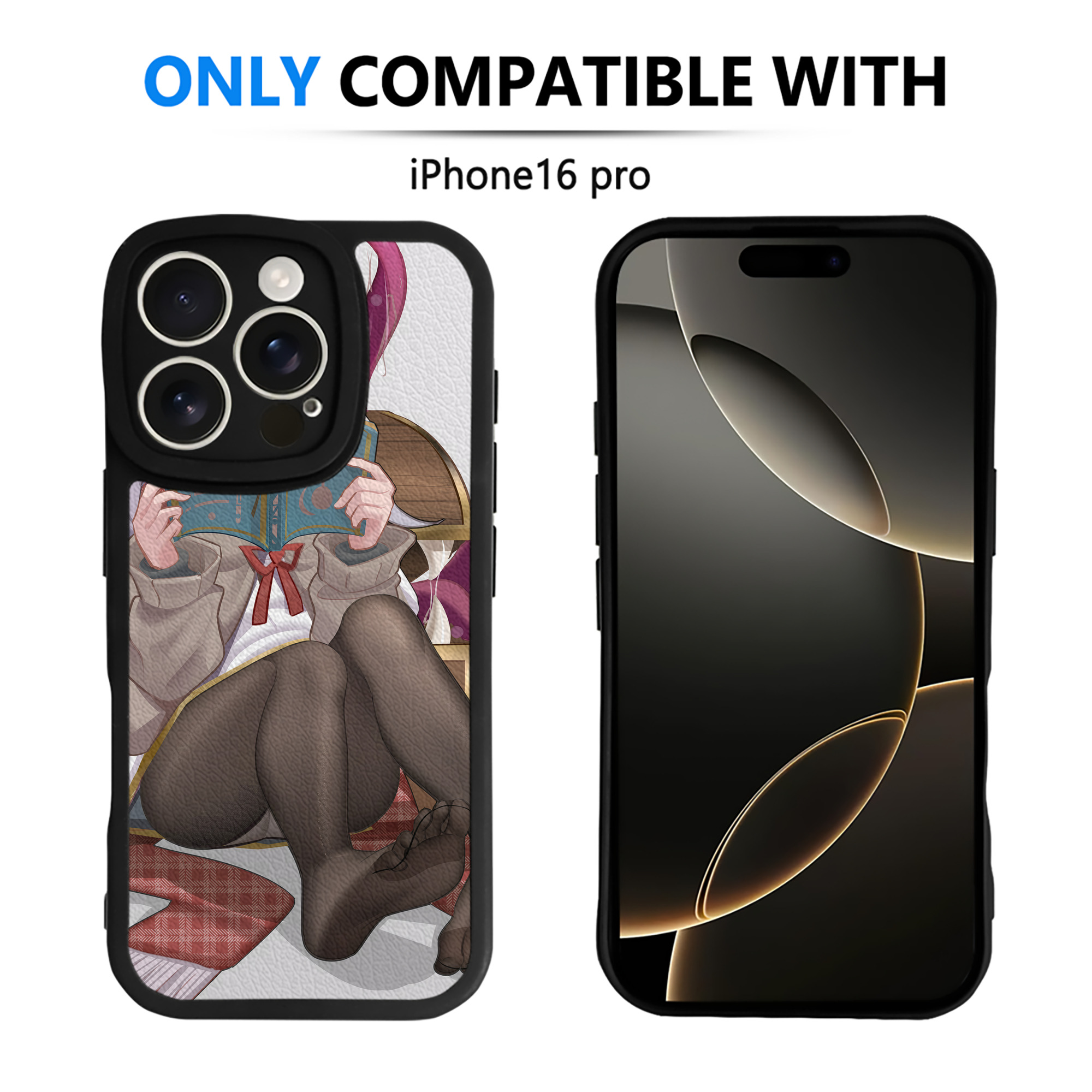 （画像用） 葬送のフリーレン Frieren 【iPhone 16シリーズ対応】シリコンスマホケース（レザー調） 材質：シリコン